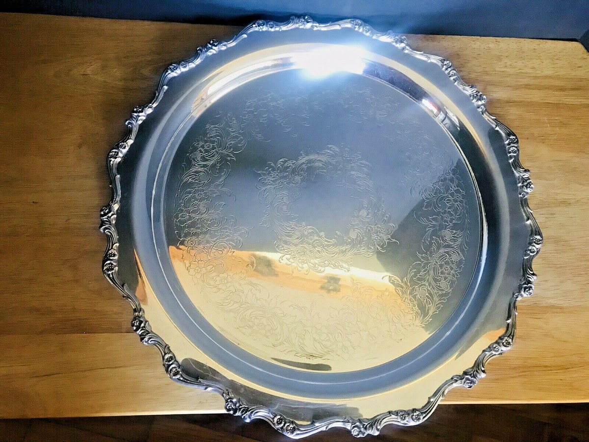 Silver Tray Webster Wilcox International Silver Co. “American Rose