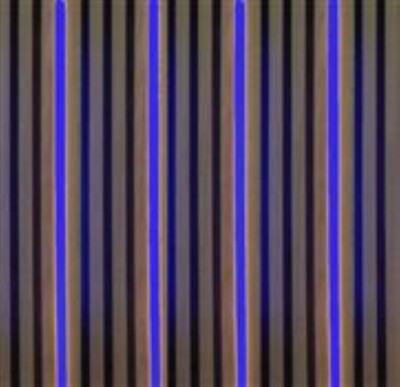 LED Leuchte Kunststoff Schiene-sw 4x100cm für Akustik Paneelen Blau #4448