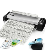 Plustek D430 Compact Desktop Scanner, Fast Scan Speeds for Document and ID Card