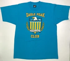 Vintage 90s Eagle Peak Yellowstone National Park Wyoming Single Stitch Shirt XL