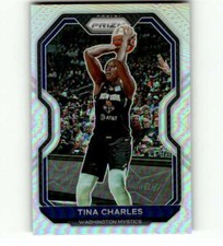 2021 Panini Prizm WNBA Prizms Silver #71 Tina Charles Washington Mystics