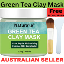 Green Tea Clay Mask Acne Moisturizing Brighten Skin Care Facial Mask 120ml