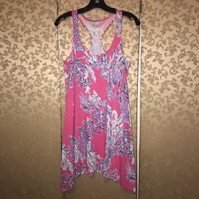 24 HR FLASH SALE! Lilly Pulitzer Coral Reef Print SAMBA MONTEREY TANK Dress XS