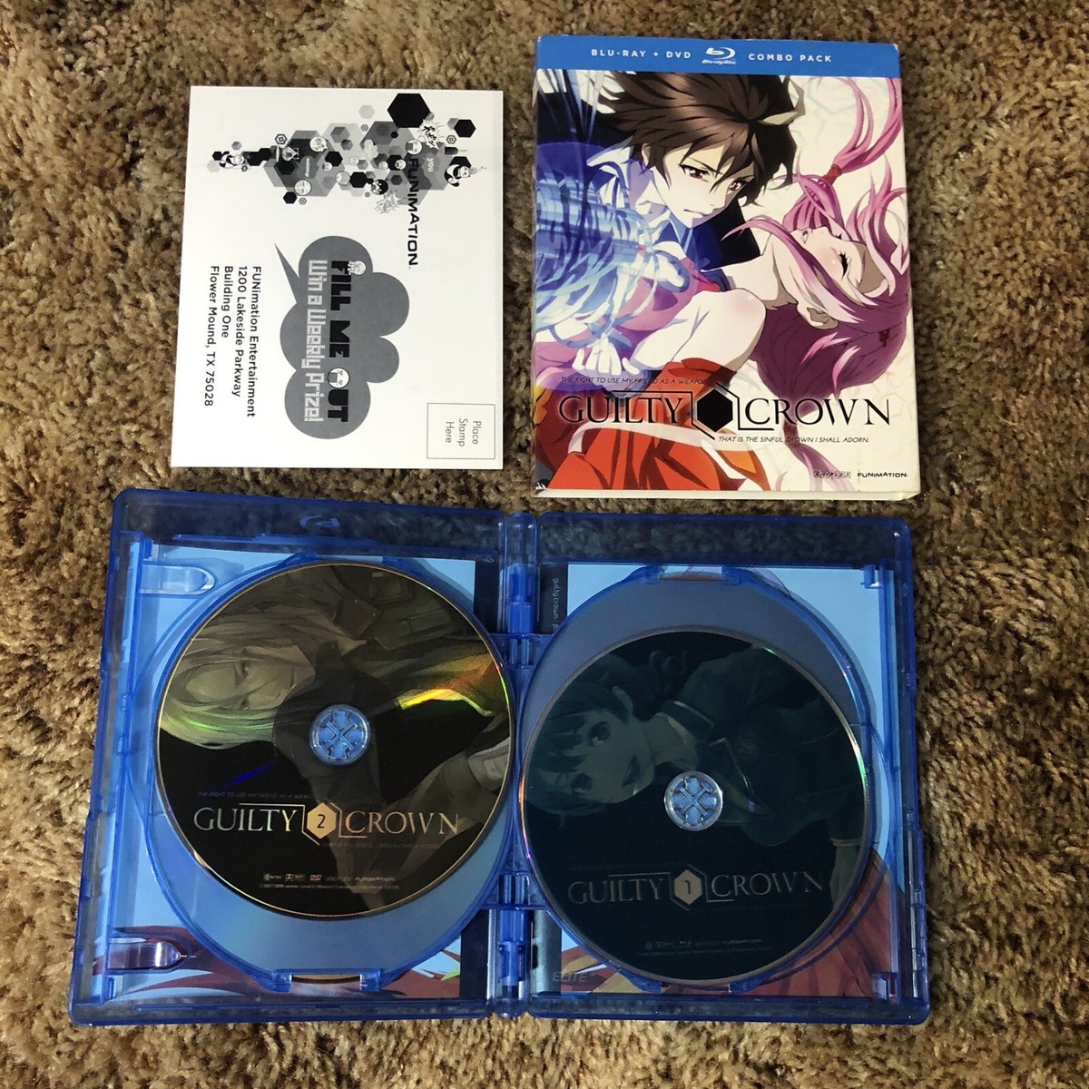 Guilty Crown Part 1 DVD / Blu-Ray Combo FUNimation | eBay