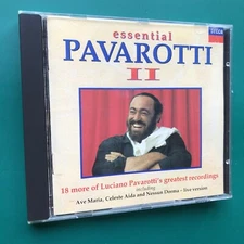 ESSENTIAL PAVAROTTI #2 Classical Opera CD Ave Maria Celeste Aida Nessun Dorma VG