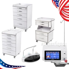 Dental LED Surgical Brushless Implant Motor Color Touch Screen/Rolling Tool Cart