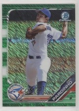 2019 Bowman Chrome Prospects Green Shimmer Refractor 3/99 Eric Pardinho vs1