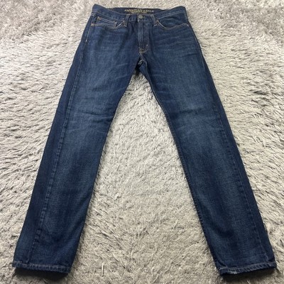 American Eagle Jeans Mens 30x32 Original Tapered Blue Cotton Denim Act 32x32