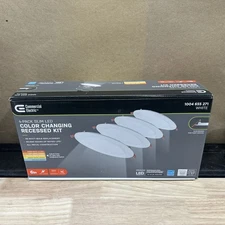 4-Pack CE Slim 91478 6 inch Canless Recessed Lighting - White 4 Lights