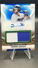 2025 Topps Pro Debut #PDJAR-SZ SAMUEL ZAVALA Jumbo Auto Relic BLUE /150