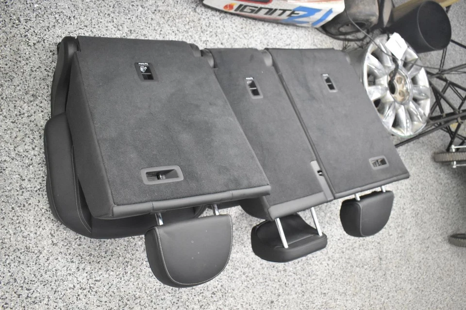 2018 Audi SQ5 Used Rear Second Row Seat Assembly Black Leather BUC 76000 Mi Foto 4 de 4