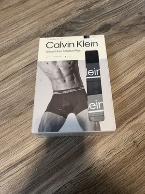 New in Box Calvin Klein Refined Microfiber Stretch LOW RISE TRUNKS 3 PK M