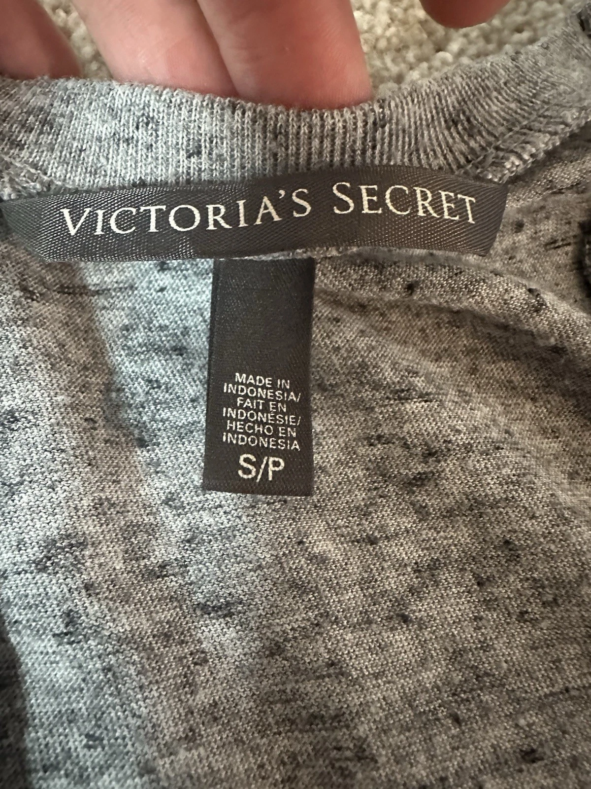 UNDERCOVER Abito Victoria Secret donna taglia small grigio vita bassa orlo a strati racerback