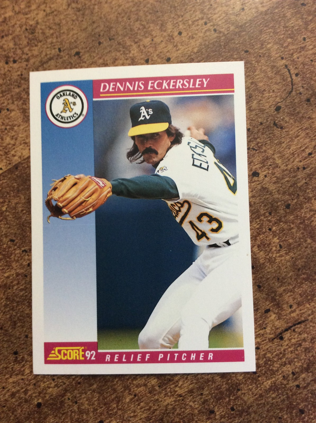 1992 Score #190 Dennis Eckersley, Oakland Athletics    nm  ib