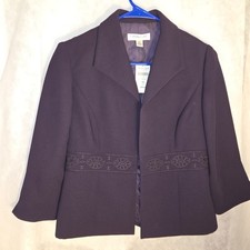 Coldwater Creek Plum Purple Blazer Women's Size 6P New with Tags