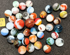 X-MAS SALE   Lot of 40 Mix of Makers Vintage Glass Marbles lot 286 