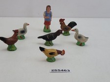 Konvolut Figuren G&auml;nse Liesl H&uuml;hner Enten Masse Bauernhof Spielzeug #265463