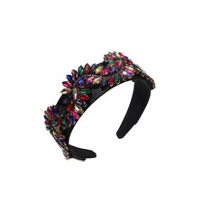Colorful Baroque Crystal Jewelled Rhinestone Headband Decorative Hairband