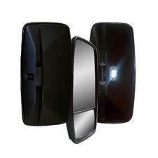 Mirror 2pc Flat & Conv 427x200mm LH