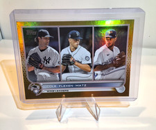 2022 Topps Baseball Series 1 Gold Foil #270 Wins Leaders Cole Flexen Matz DH2 1a