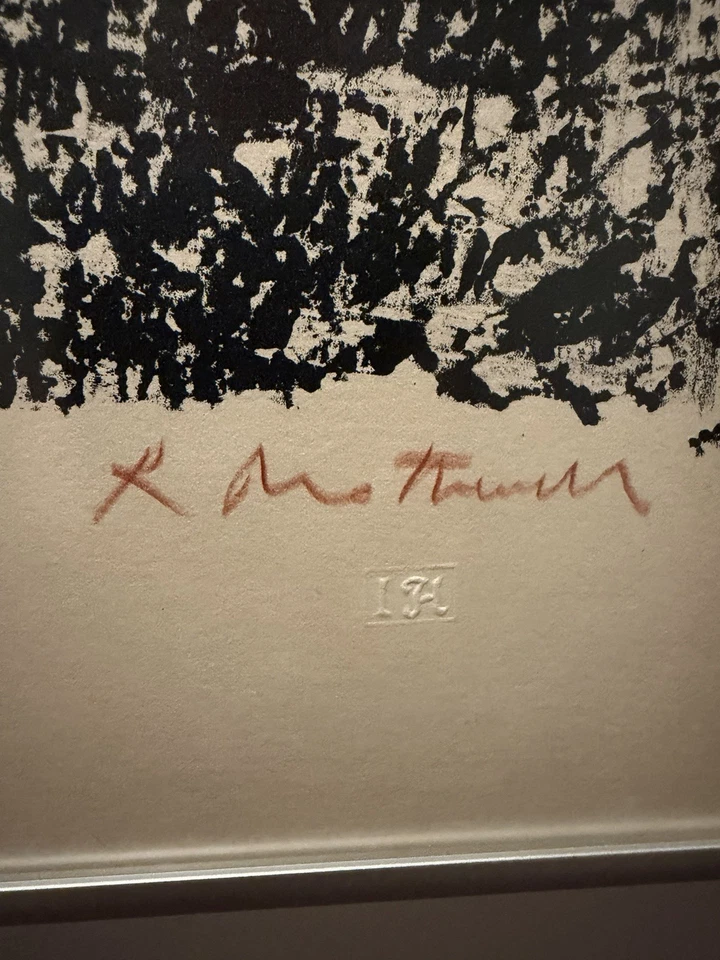 Litografia original assinada Robert Motherwell Madrid Suite 8 H   - Imagem 2 de 4