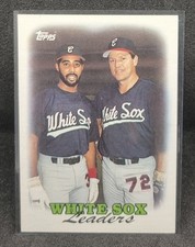 1987 Topps White Sox Leaders