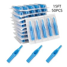 50PCS 15FT Disposable Tattoo Nozzle Tips For Tattoo Machine V1