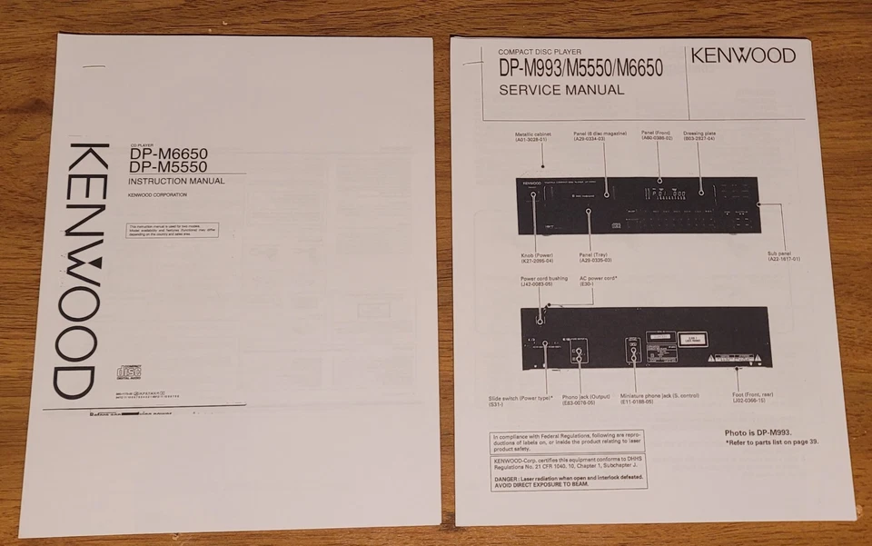 Kenwood DP-M6650 Compact Disk Player w/Remote - Image 4 of 4