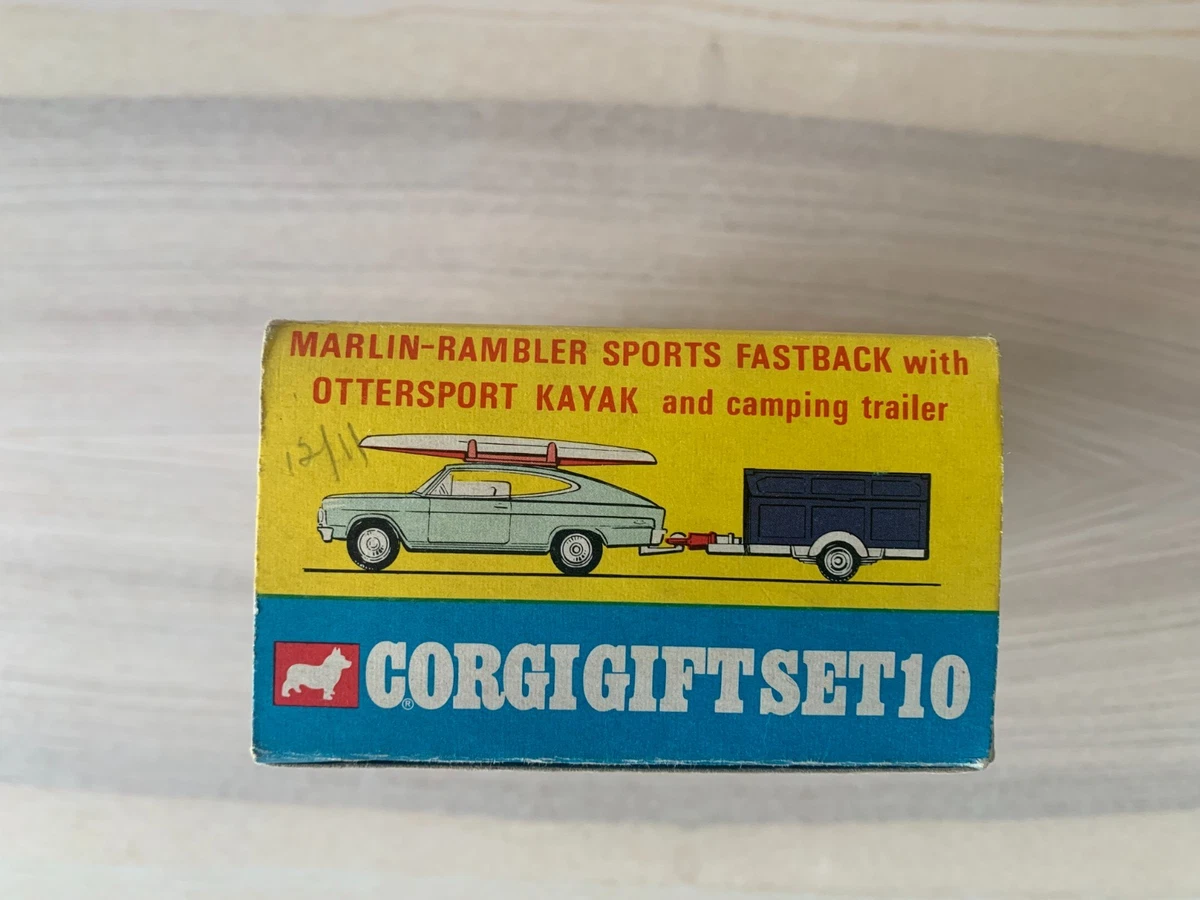 CORGI TOYS GIFT SET 10 MARLIN RAMBLER KAYAK REMORQUE NEUF BOÎTE ORIGINE