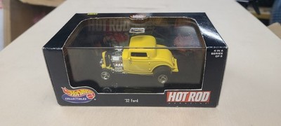 Ford street ROD POSTALCARD ミニカー　1/43 HOT WHEELS Hot Rod Series '32 FORD Yellow Adult Collectible 1932