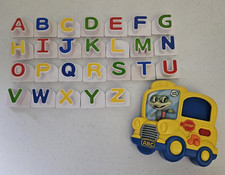 Leapfrog Fridge Phonics Magnetic ABC School Bus 26 Letters Tested Working