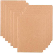 XYark Large College Ruled Notebook Set, 8.5x11 inch, 60 Pages, Kraft Composition