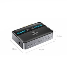 Bluetooth NFC Transmitter Receiver w/microphone For TV Home Stereo Audio Adapter