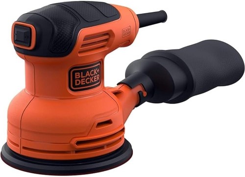 BLACK+DECKER Levigatrice roto orbitale 230W.Sacchetto raccoglipolvere incluso pe - Foto 3 di 12