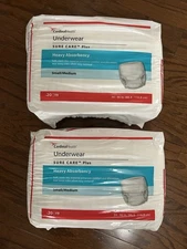 Covidien Sure Care Adult Disposable Pull On Up Underwear Diapers S/M 20 2-packs