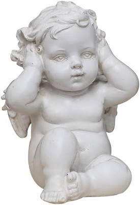 Set of 3 Baby Angel Figurines Hear No Evil, See No Evil and Say No Evil Cheru...