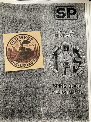 #ad Southern Pacific Railroad 1981 Phoenix Sub SPIN Track Charts Welton Magma Copy $14.99