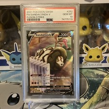 PSA 10 2021 Pokemon TCG Sandaconda V 252/264 Fusion Strike Full Art Holo on eBay