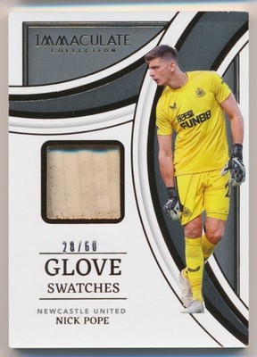 2022-23 Panini Immaculate Collection #GS-NP Nick Pope Glove Swatches #/60