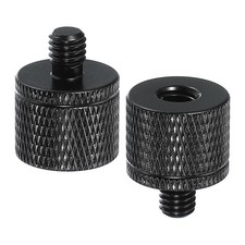 2Pcs 1/4" Female to M6 Male Tripod Nut Camera Mount Screw1 20mm