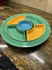 Vintage HLC Fiesta Ware RELISH TRAY 6 Piece Set COMPLETE Pre-86