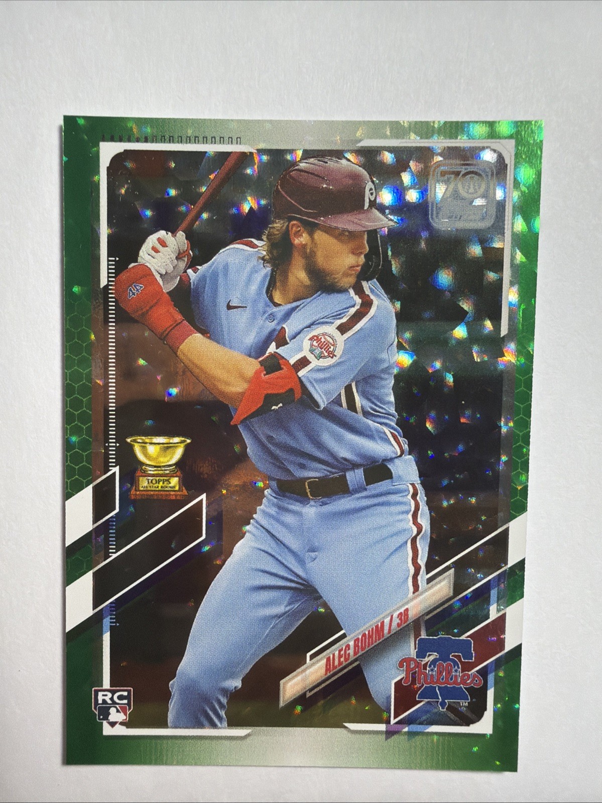 2021 Topps Green Foil #277 Alec Bohm RC /499
