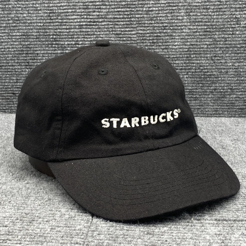 Starbucks Sombrero Gorra Correa Trasera Negro Bordado Algodón Café Promo Para Hombre Clásico Foto 3 de 4