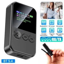 Bluetooth 5.4 Transmitter Receiver 3.5MM Jack Audio HiFi Music Wireless Adapter