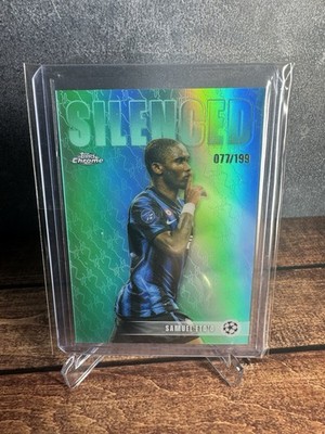 Eto o  Topps  UCC Chrome 2025-26 SILENCED Insert /199 Aqua Refractor Inter Milan