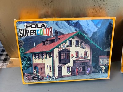Pola H0 533-Antiqutäten Laden.Pola Ho 534-Alpen haus mit Cafe.In ungeöffnete OVP