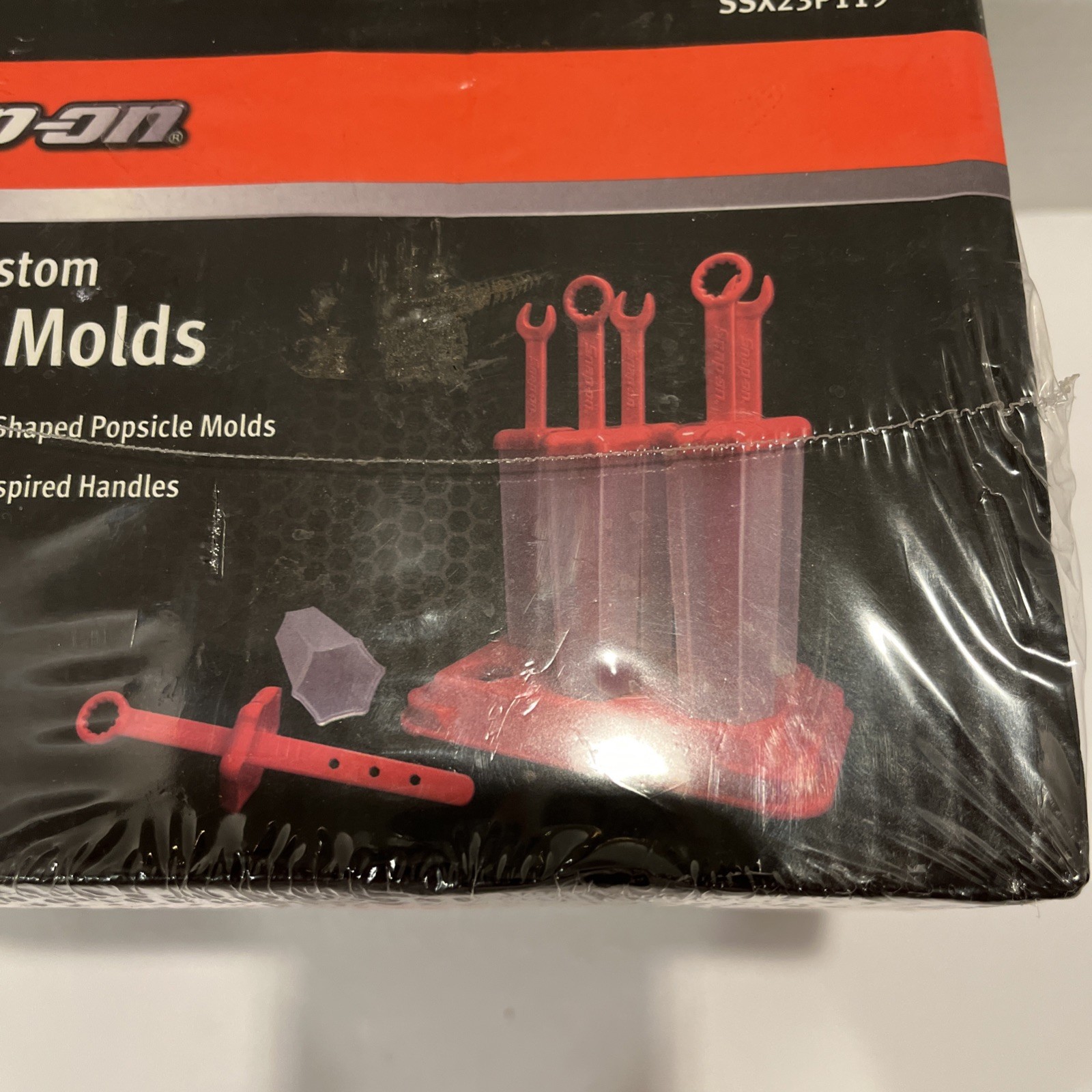 Snap On Custom Popsicle Molds Set Of 6 Hex Shaped Handle Brand New Sealed 