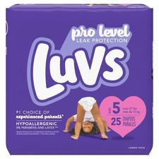 Luvs Diapers ULT Lkgrd Size 5 5, Blue