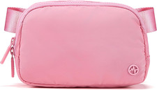 Two Way Zipper Fanny Pack Nylon Everywhere Belt Bag for Women, Water Repellent W