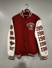 Vintage 90’s 49ers Varsity Jacket Size Small Mens/Large -See Description